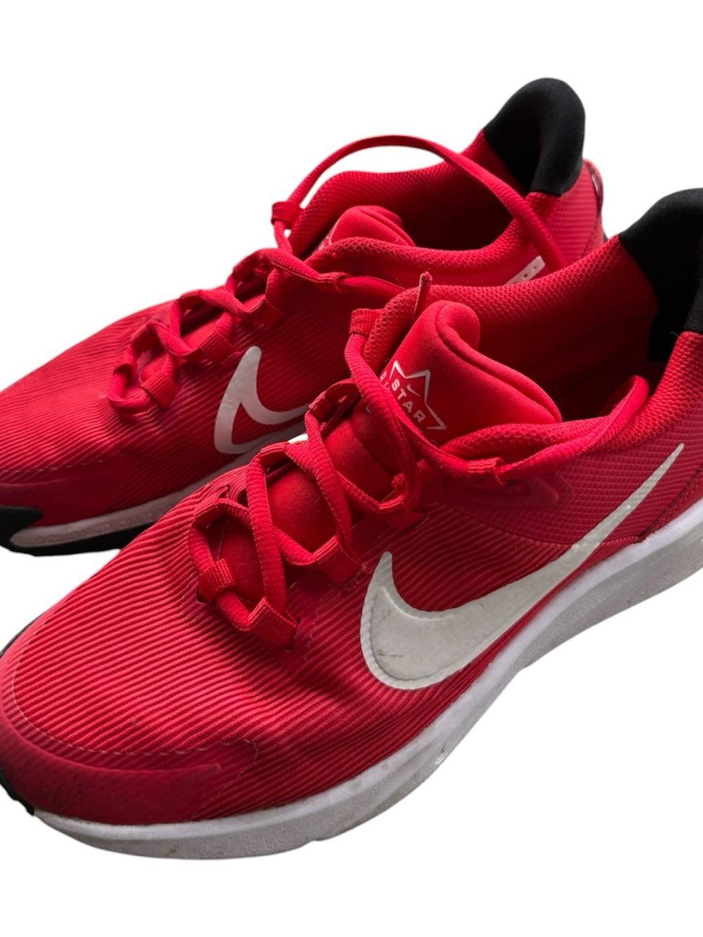 Nike Red and White Low-Top Trainers